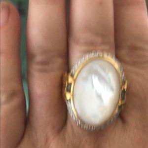 Mother of Pearl statement ring